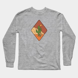 Desert Landscape Doodle Long Sleeve T-Shirt